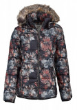  - Blue Flame Damen-Steppjacke, Farbe schwarz bedruckt. Größe 36. čierna bedruckt / 36