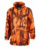  - Dešťová bunda Perkuse, oranžovo-camo Ghostcamo. požár čierna / 3XL