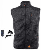  - Alpenheat beheizbare Fleece-Weste, Farbe grau melange. Größe XS. šedá melange / XS