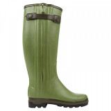  - Le Chameau Damen-Gummistiefel Chasseur Cuir Prestige, Farbe vert vierzon. Größe 36. vert vierzon / 38